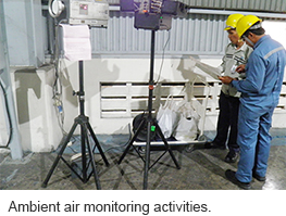 Ambient air monitoring activities.