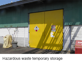 Hazardous waste temporary storage