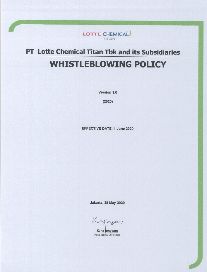 Whistleblowing Policy Ver 2.0